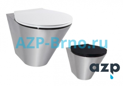 Нержавеющий подвесной унитаз AUZ 01 AZP Brno Чехия (фото, схема)